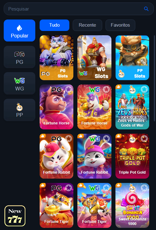 Jogos Certificados new777.com